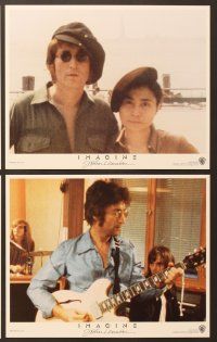 7t693 IMAGINE 6 8x10 mini LCs '88 great images of former Beatle John Lennon, Yoko Ono!