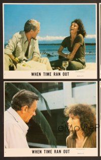 7t645 WHEN TIME RAN OUT 8 8x10 mini LCs '80 Paul Newman, William Holden & Jacqueline Bisset!