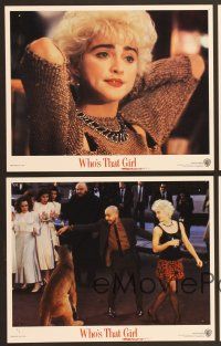 7t646 WHO'S THAT GIRL 8 8x10 mini LCs '87 young rebellious Madonna, Griffin Dunne!
