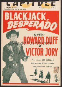 7w536 BLACKJACK KETCHUM DESPERADO Belgian '56 Howard Duff, they couldn't outgun Blackjack Ketchum!