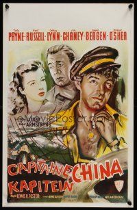 7w544 CAPTAIN CHINA Belgian R60s John Payne, Gail Russell, it takes a man to master a woman!