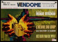 7w607 HOUR OF THE WOLF Belgian '68 Ingmar Bergman, really cool Ray artwork!