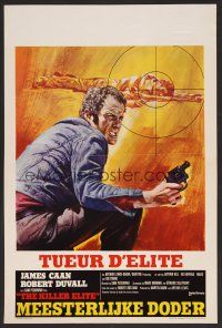 7w626 KILLER ELITE Belgian '75 different art of James Caan, directed by Sam Peckinpah!