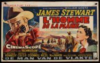 7w649 MAN FROM LARAMIE Belgian '55 artwork of James Stewart, directed by Anthony Mann!