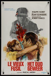 7w663 OLD GUN Belgian '75 Le Vieux fusil, Philippe Noiret & Romy Schneider by Ray!