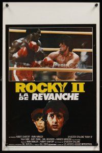 7w692 ROCKY II Belgian '79 Sylvester Stallone & Carl Weathers fight in ring, boxing sequel!