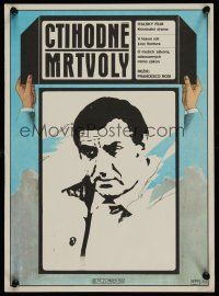 7w176 ILLUSTRIOUS CORPSES Czech 11x16 '78 Cadaveri Eccellenti, Antonin Sladek art of Lino Ventura!