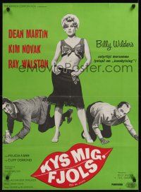 7w360 KISS ME, STUPID Danish '65 directed by Billy Wilder, Kim Novak, Dean Martin, Ray Walston!