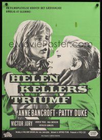 7w366 MIRACLE WORKER Danish '62 Anne Bancroft as Annie Sullivan & Patty Duke as Helen Keller!