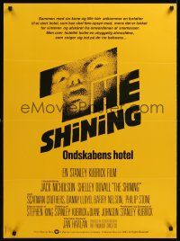 7w392 SHINING Danish '80 Stephen King & Stanley Kubrick horror masterpiece, crazy Jack Nicholson!