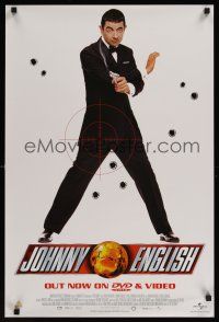 7w010 JOHNNY ENGLISH video English double crown '03 wacky spy Rowan Atkinson!