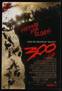 7x011 300 advance DS 1sh '06 Zack Snyder directed, Gerard Butler, prepare for glory!