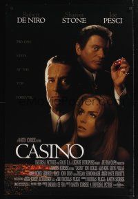 7x133 CASINO DS 1sh '95 Martin Scorsese, Robert De Niro & Sharon Stone, Joe Pesci rolls snake-eyes!