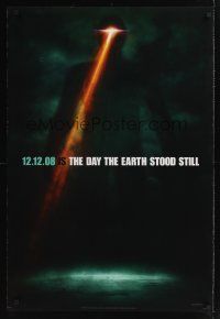 7x179 DAY THE EARTH STOOD STILL style B teaser DS 1sh '08 Keanu Reeves, cool sci-fi image!