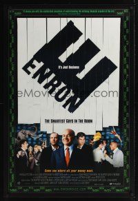 7x209 ENRON: THE SMARTEST GUYS IN THE ROOM arthouse DS 1sh '05 Alex Gibney, corporate scandal!