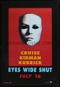 7x215 EYES WIDE SHUT int'l teaser 1sh '99 Stanley Kubrick, strange image of Nicole Kidman!