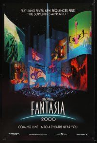 7x219 FANTASIA 2000 advance DS 1sh '99 Walt Disney cartoon set to classical music!