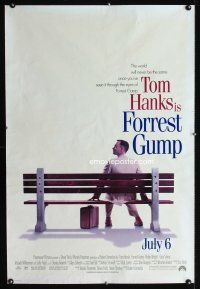 7x240 FORREST GUMP DS advance 1sh '94 Tom Hanks, Robert Zemeckis!