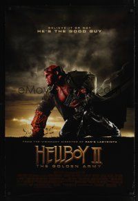 7x302 HELLBOY II: THE GOLDEN ARMY DS 1sh '08 Ron Perlman is the good guy, cool image!