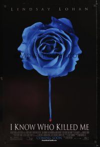 7x322 I KNOW WHO KILLED ME advance 1sh '07 Lindsay Lohan, cool image of blue rose!