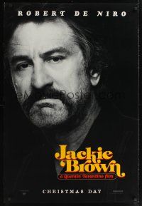 7x364 JACKIE BROWN DS teaser 1sh '97 Quentin Tarantino, cool image of Robert De Niro!