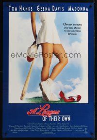 7x403 LEAGUE OF THEIR OWN int'l DS 1sh '92 Tom Hanks, women's baseball, great different image!