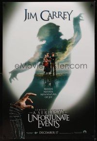 7x406 LEMONY SNICKET'S A SERIES OF UNFORTUNATE EVENTS teaser DS 1sh '04 Jim Carrey!