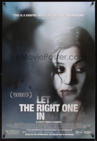 7x407 LET THE RIGHT ONE IN DS 1sh '08 Tomas Alfredson's Lat den ratte komma in, Kare Hedebrant!