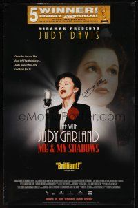 7x411 LIFE WITH JUDY GARLAND: ME & MY SHADOWS video signed 1sh '01 by Judy Davis!