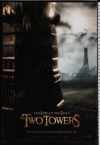 7x423 LORD OF THE RINGS: THE TWO TOWERS teaser DS 1sh '02 Peter Jackson epic, J.R.R. Tolkien!