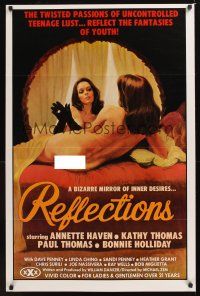 7x525 REFLECTIONS 1sh '77 great sexy mirror artwork by Giguilliat!