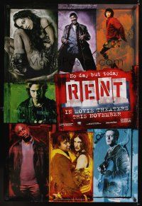 7x526 RENT teaser DS 1sh '05 Anthony Rapp, Adam Pascal, Rosario Dawson, from Broadway musical!