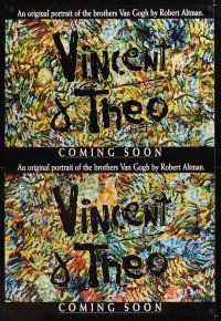 7x692 VINCENT & THEO teaser 1sh '90 Robert Altman, Tim Roth as Vincent van Gogh, cool artwork!