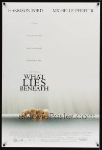 7x709 WHAT LIES BENEATH int'l DS 1sh '00 Robert Zemeckis directed, Harrison Ford & Pfeiffer!