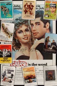 7y005 LOT OF 65 FOLDED ONE-SHEETS lot '56 - '87 Grease, Count Yorga: Vampire, Friends of Eddie Coyle