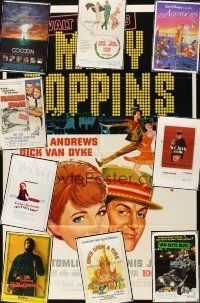 7y007 LOT OF 47 FOLDED ONE-SHEETS lot '52 - '89 Mary Poppins R73, Van Nuys Blvd, Cactus Flower +more
