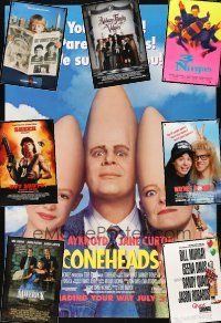 7y020 LOT OF 40 UNFOLDED ONE-SHEETS lot '84 - '00 Coneheads, Wayne's World 2, Addams Family Values