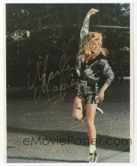7y071 MARLA MAPLES signed color 8x10 REPRO still '00s full-length sexy portrait in cool outfit!