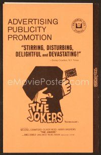7y288 JOKERS pressbook '67 Michael Crawford & Oliver Reed, directed by Michael Winner!