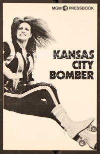 7y289 KANSAS CITY BOMBER pressbook '72 sexy Raquel Welch is the hottest thing on wheels!
