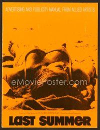 7y291 LAST SUMMER pressbook '69 super sexy Barbara Hershey is too beautiful to forget!