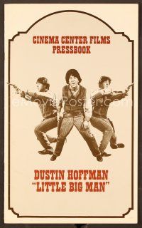 7y296 LITTLE BIG MAN pressbook '71 Dustin Hoffman, the most neglected hero in history, Arthur Penn