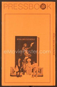 7y301 MYRA BRECKINRIDGE pressbook '70 John Huston, Mae West & sexy Raquel Welch!
