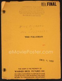 7y112 KING RICHARD & THE CRUSADERS revised final draft script December 4, 1953, screenplay by Twist