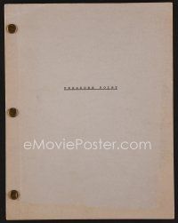 7y118 PRESSURE POINT first draft script April 1963, unproduced screenplay by Robert J. Terry!