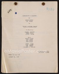 7y121 RIDE A CROOKED TRAIL continuity & dialogue script Jan 24, 1958, screenplay by Borden Chase!