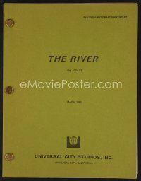7y122 RIVER revised first draft script May 6, 1983, screenplay by Robert Dillion!