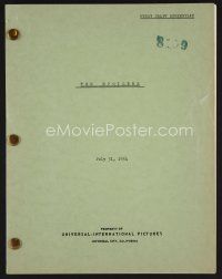 7y126 SPOILERS first draft script July 31, 1954, screenplay by Oscar Brodney!
