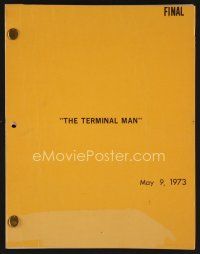 7y128 TERMINAL MAN final draft script May 9, 1973, screenplay by Mike Hodges!