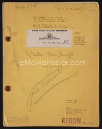 7y129 THREE WISE FOOLS revised draft script November 1945, screenplay by McDermott & O'Hanlon!
